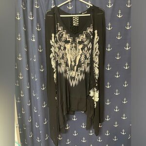 Gorgeous Western Rhinestone Cowgirl Tank and Cardigan